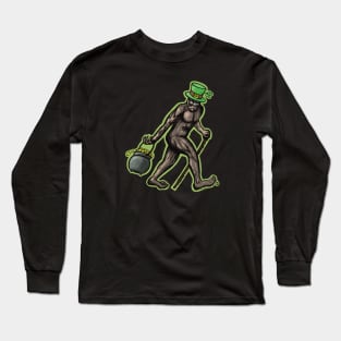 Leprechaun Sasquatch Long Sleeve T-Shirt